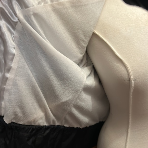 Vintage 80s Zip Up Metallic Gold and Black Draw String Track Jacket Women Size L - Picture 14 of 15